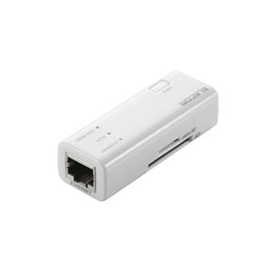 エレコム カードリーダー付き無線LANポータブルルーター WRH-300CRWH