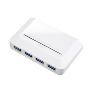 サンワサプライ 4ポートUSB3.0ハブ（ホワイト） USB-HGW410WN