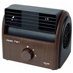 TEKNOS 卓上扇風機 デスクファン ダークブラウン TI-3201