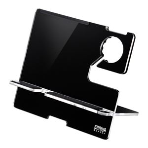 サンワサプライ AppleWatch・iPhone用充電スタンド（ブラック） PDA-STN12BK