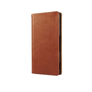 エレコム Xperia（TM）Z4用ソフトレザーカバー PM-SOZ4PLFYBR
