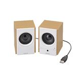 エレコム パソコン用2.0ch木のスピーカー MS-W12UWH