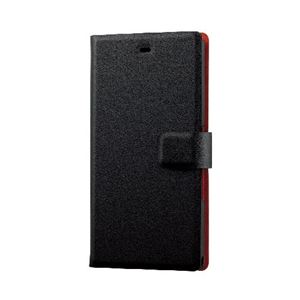 エレコム docomo F-04G用薄型ソフトレザーカバー PD-F04GPLFSNBK