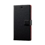 エレコム docomo F-04G用薄型ソフトレザーカバー PD-F04GPLFSNBK