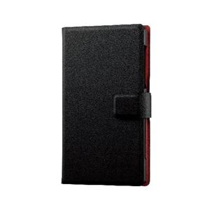 エレコム docomo SH-03G用薄型ソフトレザーカバー PD-SH03GPLFSNBK