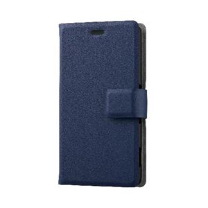 エレコム docomoSO-04G用薄型ソフトレザーカバー PD-SO04GPLFSNBU