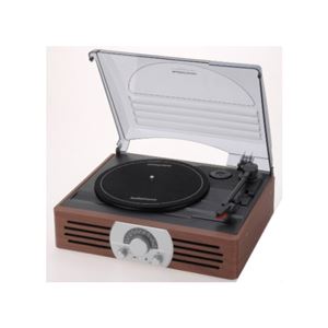 オーム電機 ラジオ付レコードプレーヤー PRM-2775K-T