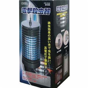 オーム電機 電撃殺虫器 ブラック 4W OBK-04S（B）