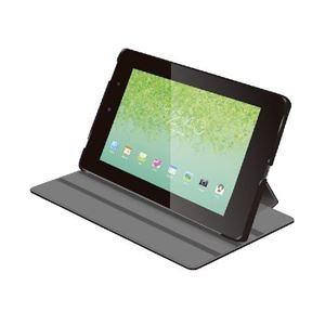 エレコム QuaTab01用ソフトレザーカバー（4アングルスタンド） TBA-KY08APLF2BK