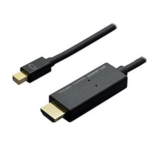 ミヨシ 4K対応miniDisplayPort-HDMIケーブル 3m ブラック DPC-4KHD30／BK