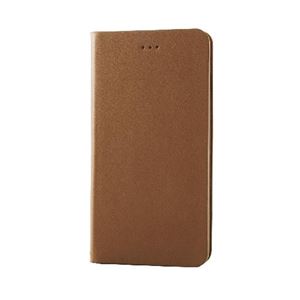エレコム iPhone6s Plus／6 Plus用本革（スプリット）カバー／ブラウン PM-A15LPLFHBR