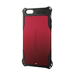 エレコム iPhone6s Plus／6 Plus用ZEROSHOCKケース／レッド PM-A15LZERORD