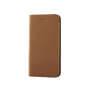 エレコム iPhone6s／6用本革（スプリット）カバー／ブラウン PM-A15PLFHBR