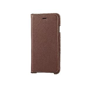 エレコム iPhone6s／6用本革（スプリット）ケース／ブラウン PM-A15PLFNBR