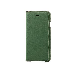 エレコム iPhone6s／6用本革（スプリット）ケース／グリーン PM-A15PLFNGN