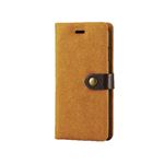 エレコム iPhone6s／6用手帳型カバー／スウェード／キャメル PM-A15PLFXSDBR