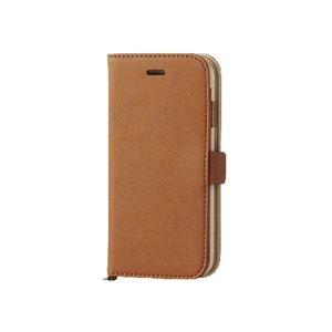 エレコム iPhone6s／6用ソフトレザーカバー／磁石タイプ／ブラウン PM-A15PLFYBR