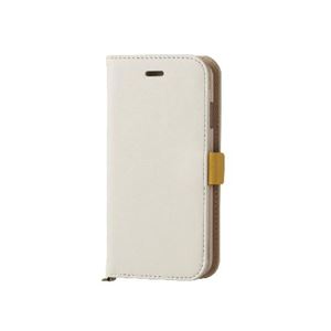 エレコム iPhone6s／6用ソフトレザーカバー／磁石タイプ／アイボリー PM-A15PLFYIV