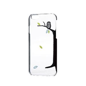 エレコム iPhone6s／6用シェルカバー／アップルテクスチャ／ふくろう PM-A15PVAT08