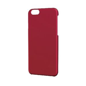エレコム iPhone6s／6用シェルカバー／ラバーコート／ラバーレッド PM-A15PVRRD