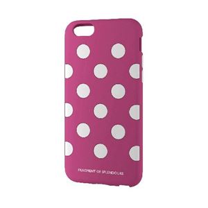 エレコム iPhone6s／6用シリコンケース／ドット／ピンク PM-A15SCG01
