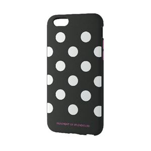 エレコム iPhone6s／6用シリコンケース／ドット／ブラック PM-A15SCG02
