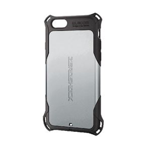 エレコム iPhone6s／6用ZEROSHOCKケース／シルバー PM-A15ZEROSV