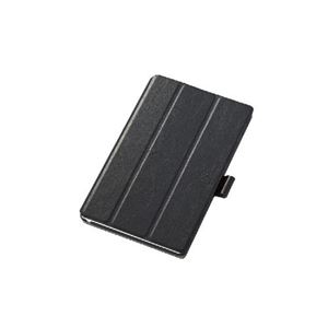 エレコム NEC／2015LaVieTab E8inch／フラップイタリアンレザー／フラップカバー／360度／ブラック TB-NEE8BAWVSBK