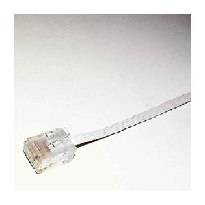 （まとめ）ミヨシ MCO カテゴリー6準拠フラットLANケーブル（2M） TWF-602W【×5セット】