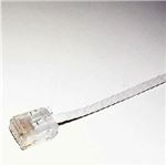 （まとめ）ミヨシ MCO（ミヨシ）カテゴリー6準拠フラットLANケーブル（10M） TWF-610W【×3セット】