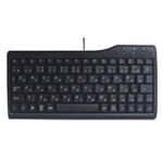 （まとめ）AOTECH キーボード ブラック スリムミニサイズ日本語キーボード 黒 AOK-78BK【×3セット】