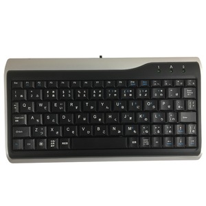 （まとめ）AOTECH スリムミニサイズ日本語キーボード シルバー AOK-78SV【×3セット】