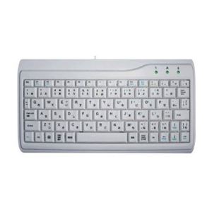 （まとめ）AOTECH スリムミニサイズ日本語キーボード 白 AOK-78WH【×3セット】
