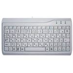 （まとめ）AOTECH スリムミニサイズ日本語キーボード 白 AOK-78WH【×3セット】