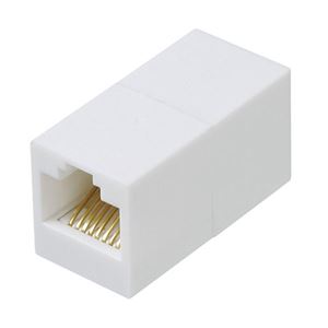 （まとめ）サンワサプライ RJ-45用中継アダプタ（エンハンスドカテゴリ5） ADT-EX-5EK【×5セット】
