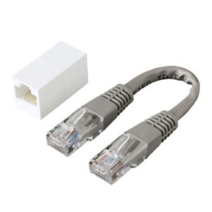 （まとめ）サンワサプライ RJ-45クロス変換キット（エンハンスドカテゴリ5） ADT-EX-CRS5EK【×5セット】