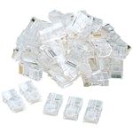 （まとめ）サンワサプライ RJ-45コネクタ（より線用） ADT-RJ45-50【×2セット】