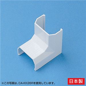 （まとめ）サンワサプライ ケーブルカバー（入角、ホワイト） CA-KK22R【×20セット】