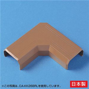 （まとめ）サンワサプライ ケーブルカバー（L型、ブラウン） CA-KK33BRL【×20セット】