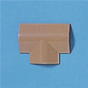 （まとめ）サンワサプライ ケーブルカバー（T型、ライトブラウン） CA-R30LBRT【×10セット】