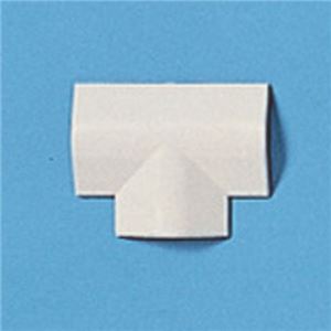 （まとめ）サンワサプライ ケーブルカバー（T型、アイボリー） CA-R30T【×10セット】