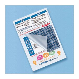 （まとめ）サンワサプライ 貼り直しができる目隠しシール（2面付） JP-HKSEC11【×5セット】