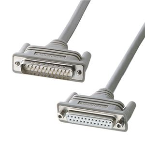 （まとめ）サンワサプライ RS-232Cケーブル（25pin延長用・3m） KRS-002K【×2セット】