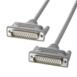 （まとめ）サンワサプライ RS-232Cケーブル（25pin／クロス・非同期通信・3m） KRS-007K【×2セット】