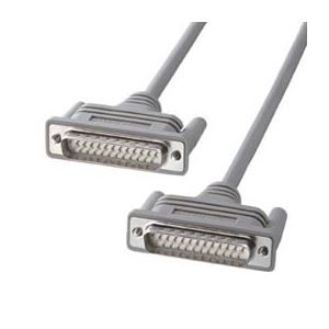 （まとめ）サンワサプライ RS-232Cケーブル（25pin／クロス・同期通信・1.5m） KRS-117K【×2セット】