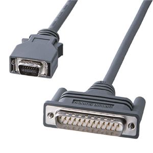 （まとめ）サンワサプライ RS-232CケーブルNECPC9821ノート対応（モデム・TA用・2m） KRS-HA152K【×2セット】
