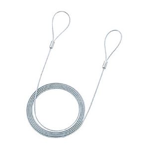 （まとめ）サンワサプライ eセキュリティ（ワイヤー、2.0m・2.2mm） SLE-11W-2【×10セット】