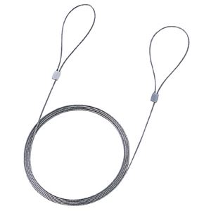 （まとめ）サンワサプライ eセキュリティ（ワイヤー、1.5m・1.0mm） SLE-2W【×10セット】