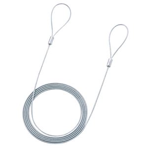 （まとめ）サンワサプライ eセキュリティ（ワイヤー、2.0m・1.6mm） SLE-3W-2【×10セット】