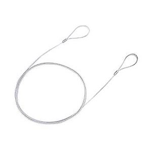 （まとめ）サンワサプライ eセキュリティ（ワイヤー、1.5m・1.0mm） SLE-6W【×10セット】